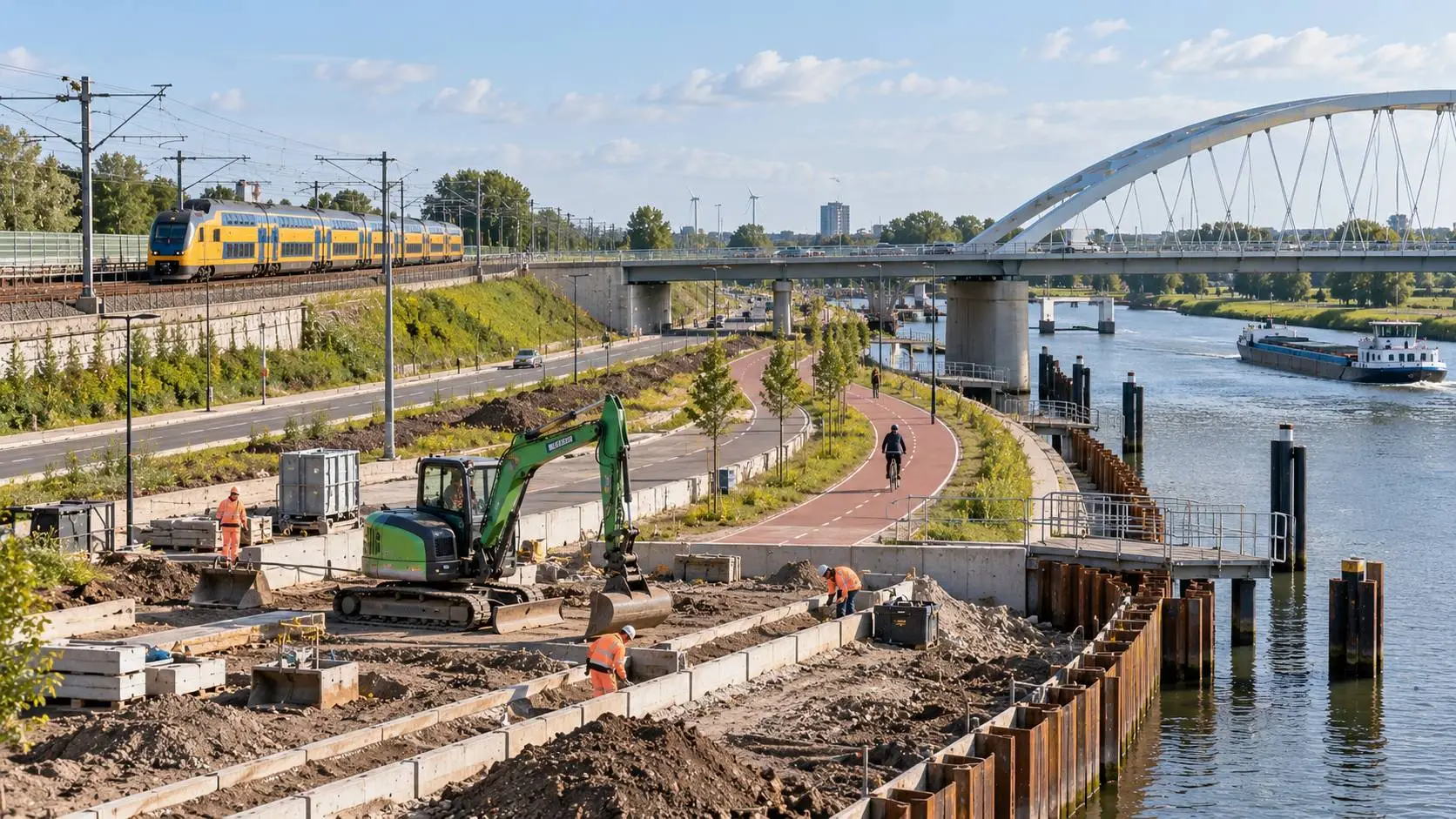 Duurzame infrastructuur doelen voor wegen, spoor en water richting 2030 en 2050