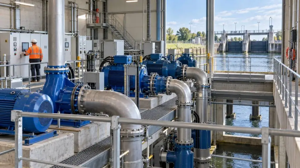 Klimaatneutrale infrastructuur met energiezuinige elektrische installaties in een Nederlands gemaal